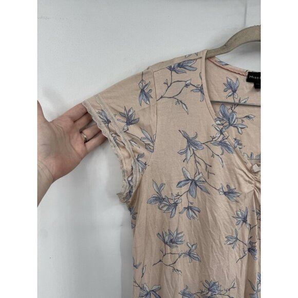 Miss Elaine Floral Mumu Sleep Night Gown Women Large Pink Loungewear Cabincore - Picture 6 of 7
